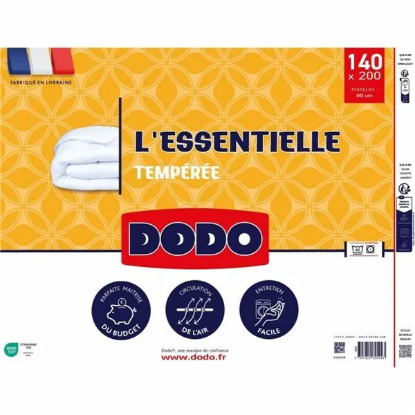 Duvet DODO L'Essentielle Tempérée White 140 x 200 cm