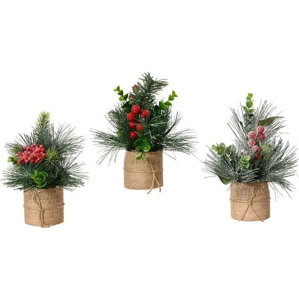 Декоративное растение Everlands Рождество 20 x 15 cm (3 штук)