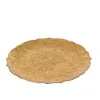 Decorative Plate Decoris Golden Ø 33 x 1,5 cm