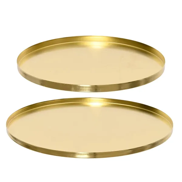 Decorative Plate Decoris Golden (2 Units)