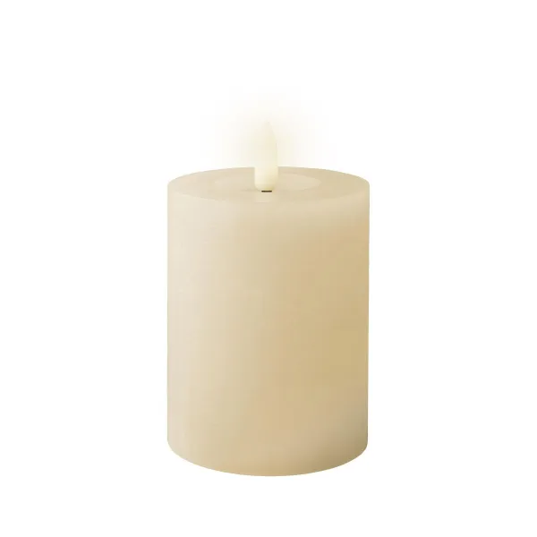 LED Žvakė Lumineo Rusvai gelsva Kreminė Ø 7 x 11,2 cm (AAA)