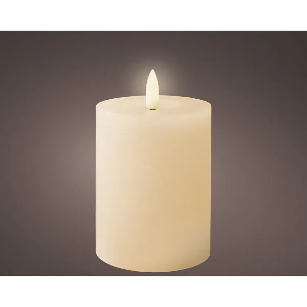 LED Žvakė Lumineo Rusvai gelsva Kreminė Ø 7 x 11,2 cm (AAA)