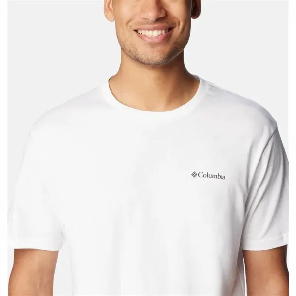 Lühikeste varrukatega T-särk, meeste Columbia CSC Basic Logo™ Valge
