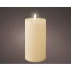 LED Žvakė Lumineo Rusvai gelsva Kreminė Ø 7 x 15 cm (AAA)