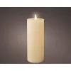 LED Žvakė Lumineo Rusvai gelsva Kreminė Ø 7 x 19 cm (AAA)