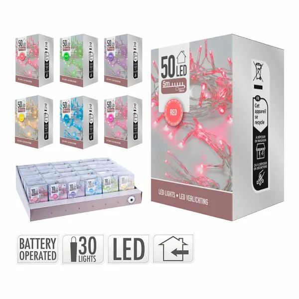 LED gaismu vītne BASIC & CO Silts balts 5 m