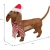 Декоративная фигура BASIC & CO Коричневый Пёс Шапка Деда Мороза 70 x 12 x 43 cm