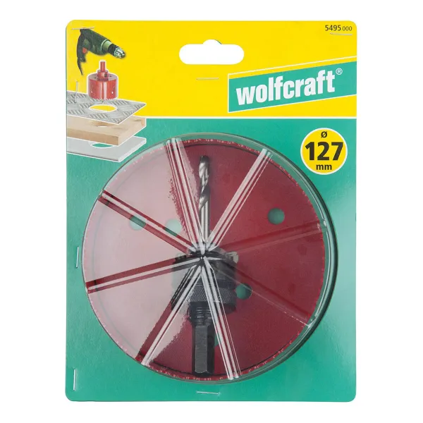 Hole saw Wolfcraft Ø 127 mm