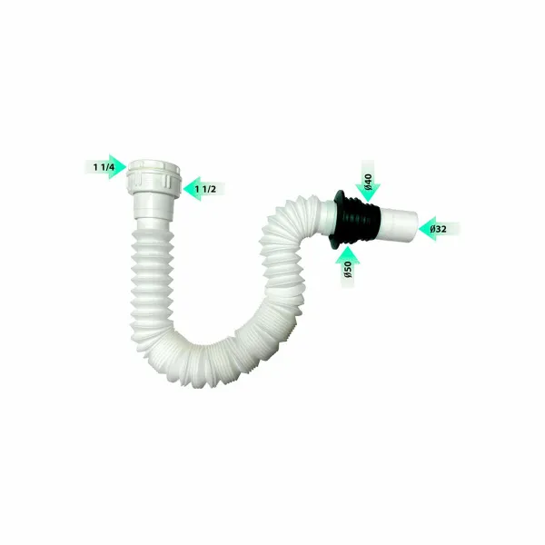 Washbasin Siphon Verhal 1-1/4" x 32 1/2"