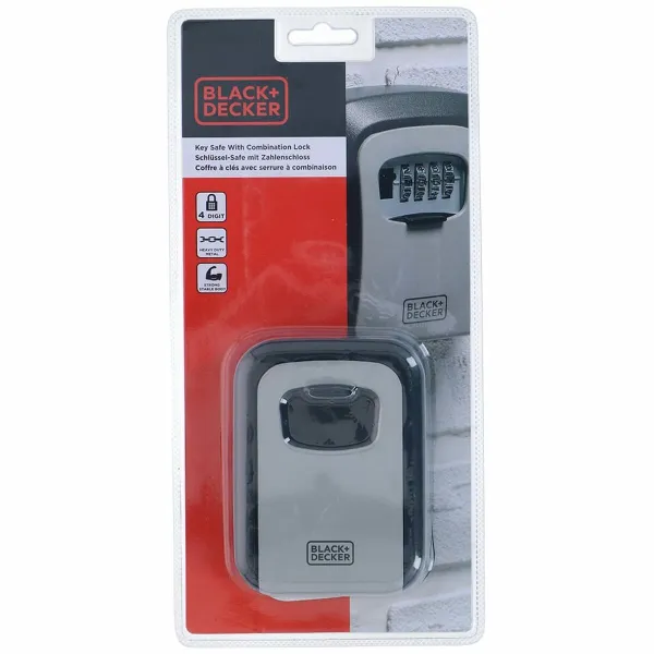 Чехол для ключей Black & Decker 12 x 9 x 4 cm Металл