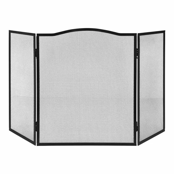 Kamīna Aizsargs EDM 85749 Melns 101 x 0,5 x 61 cm