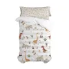 Duvet cover set HappyFriday Moshi Moshi Dino Family Multicolour 2 Pieces