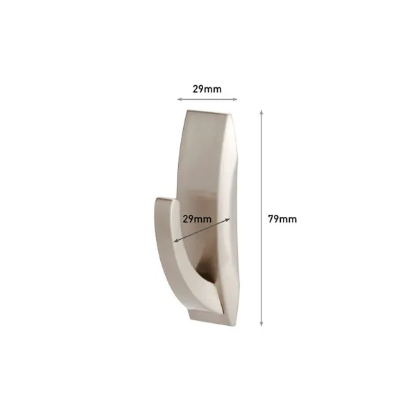 Hook for hanging up 3M 1,3 kg 29 X 79 X 29 MM Silver Metal (1 Unit)