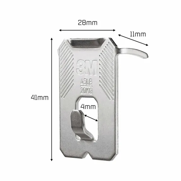 Hook for hanging up 3M 20 kg (2 Units)