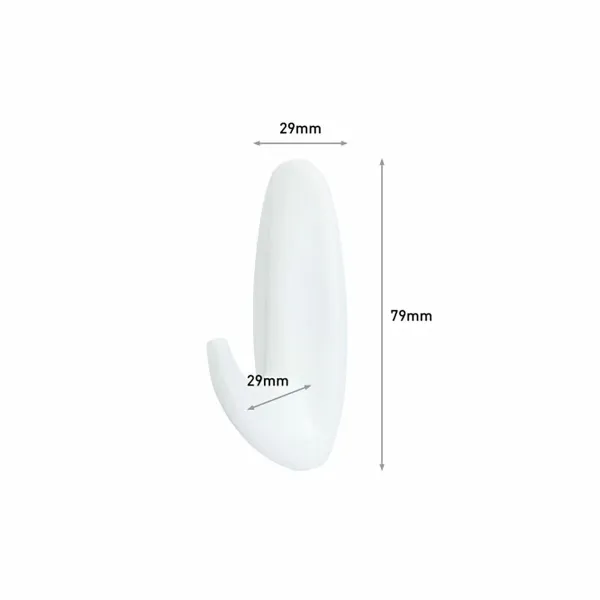 Подвесной крючок 3M 1,3 kg Белый Металл Пластик (2 штук)