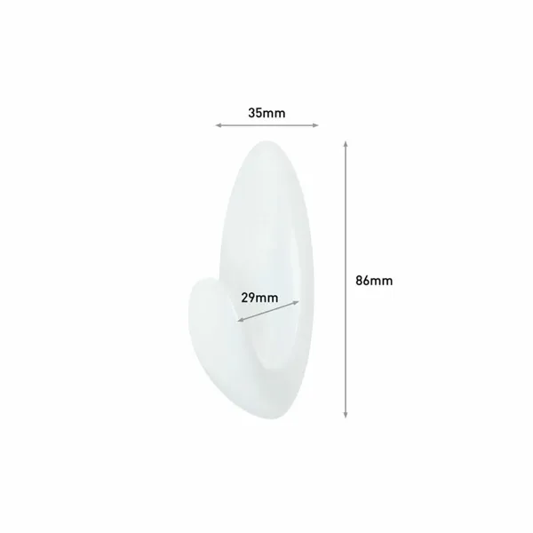 Ripustuskoukku 3M 1,3 kg Valkoinen (2 osaa)