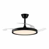 Plafondventilator met licht CristalRecord Melns 43 W (3000 K) (4000 K)