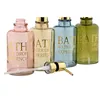 Soap Dispenser Home ESPRIT Green Grey Pink Golden Crystal Plastic 390 ml 9 x 7,5 x 20 cm (4 Units)