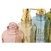 Soap Dispenser Home ESPRIT Green Grey Pink Golden Crystal Plastic 390 ml 9 x 7,5 x 20 cm (4 Units)