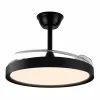 Ceiling Fan with Light CristalRecord Black 43 W (3000 K) (4000 K)