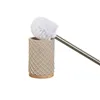 Toilet Brush Home ESPRIT Beige Silver Resin Bamboo 9 x 9 x 37 cm