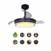 Plafondventilator CristalRecord 85-065-46-180 Melns