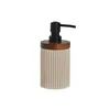 Soap Dispenser Home ESPRIT Brown Black Beige Resin Acacia 10 x 8 x 17,5 cm