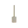 Toilet Brush Home ESPRIT Beige Golden Stoneware 10,5 x 10,5 x 37,5 cm