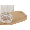 Bath Set Home ESPRIT Transparent Natural Bamboo Aluminium polystyrene 16 x 9 x 18 cm