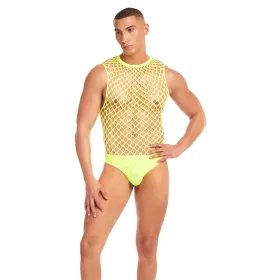 Erotic Costume Rainbow Party Yellow S/M