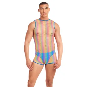 Erotic Costume Rainbow Party Multicolour S/M