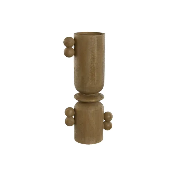 Candle Holder Home ESPRIT Brown Resin Wood 15 x 9,5 x 35 cm