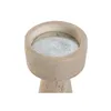 Candle Holder Home ESPRIT Beige Resin Marble 10 x 10 x 25 cm