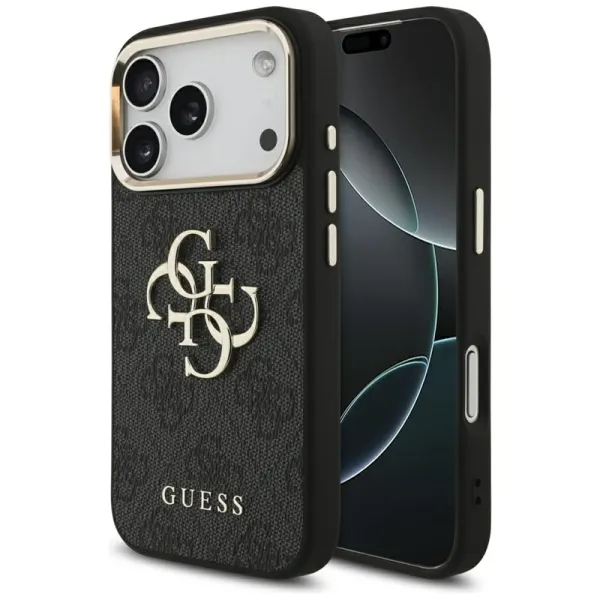 Guess 4G Big 4G Classic Logo - Case iPhone 17 Pro (Black / Gold)