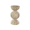 Candleholder Home ESPRIT Beige Magnesium 12 x 12 x 24 cm