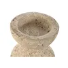 Candleholder Home ESPRIT Beige Magnesium 12 x 12 x 24 cm