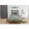 Duvet cover set Roupillon Animals 140 x 200 cm Green Khaki 2 Pieces