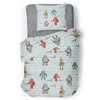 Duvet cover set Roupillon robot Grey 140 x 200 cm 2 Pieces