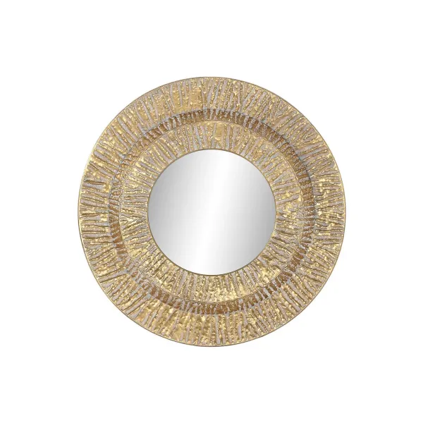 Wall mirror Home ESPRIT Golden Metal Crystal Modern 78 x 4,5 x 78 cm