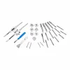 Setti ruuvileikkuritappeja ja kierteitä Workpro M3 x 0,5, M4 x 0,7, M5 x 0,8, M6 x 1,00, M7 x 1, M8 x 1,25, M10 x 1,5, M12 x 1,7