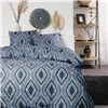 Duvet cover set TODAY Romb 220 x 240 cm Blue 3 Pieces