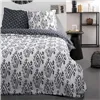 Duvet cover set TODAY White Black 220 x 240 cm 3 Pieces