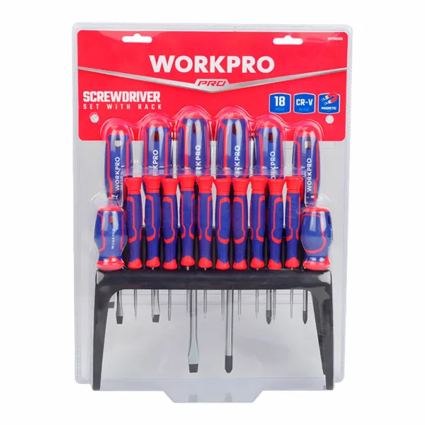 Screwdriver Set Workpro Phillips Flat Torx 18 Pieces