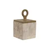 Jewelry box Home ESPRIT Beige Resin 12 x 12 x 21 cm