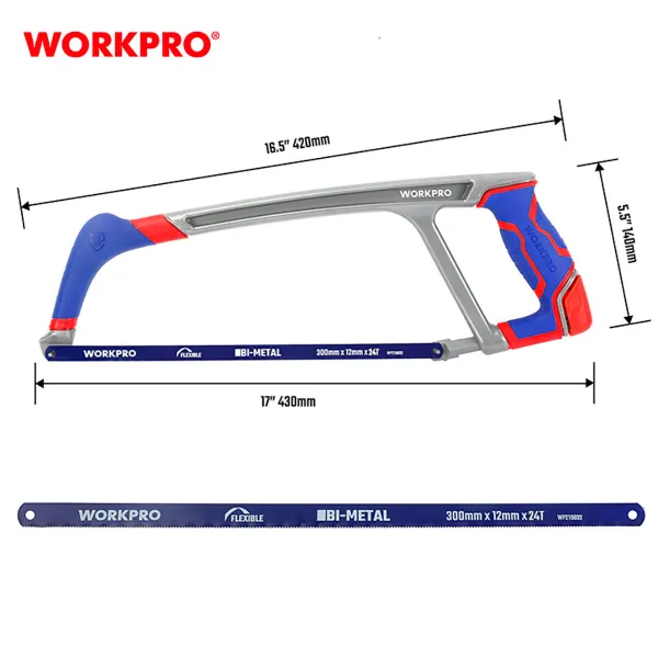 Loku zāģis Workpro Alumīnijs 38 cm 30 cm