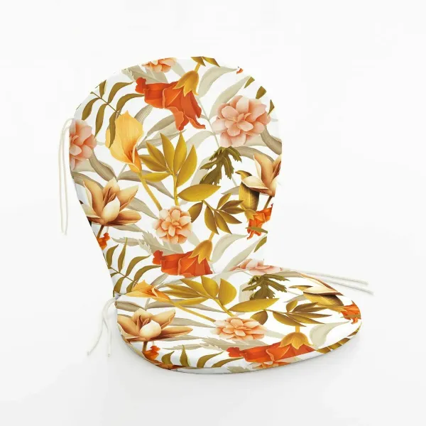 Chair cushion Belum 0120-384 Multicolour 48 x 5 x 90 cm Flowers