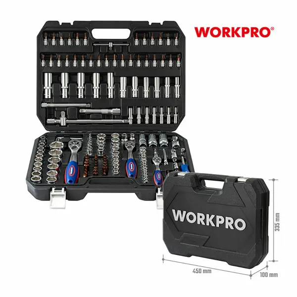 Instrumentu Kasti Workpro Tērauds Hroms Vanādijs