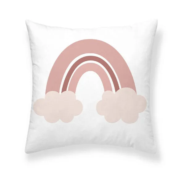 Cushion cover Kids&Cotton Lavi A Pink 50 x 50 cm Rainbow