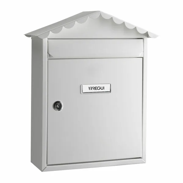 Pastkaste Arregui Balts Tērauds 30 x 11 x 36 cm