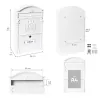 Letterbox Arregui White 26 X 9 X 42 CM Metal Aluminium